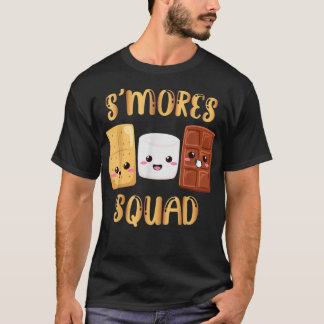 S:mores Marshmallow Funny Smores Squad Camping Ca T Shirt