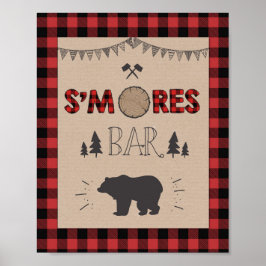 S mres Pub Sign Lumberjack bord under födelsedagen Poster