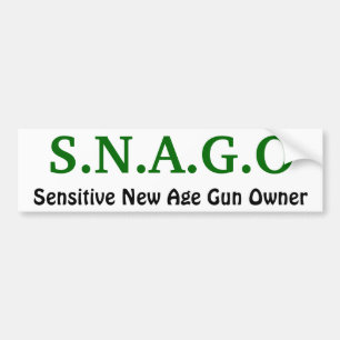 S.N.A.G.O känslig New Agerörelsenvapenägare Bildekal