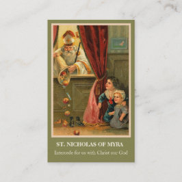 S. NICHOLAS OF MYRA PRAYER HELIGA CARDS VISITKORT