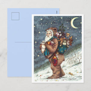 S. NICK I NALLE KOSTYM, CHRISTMAS-TEDIER HELG VYKORT