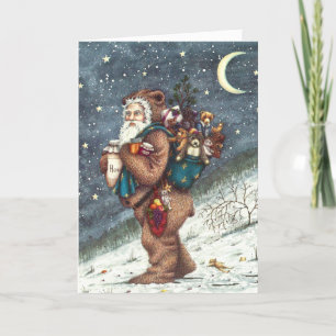 S. NICK I NALLE KOSTYM, CHRISTMAS-TEDIER HELGKORT