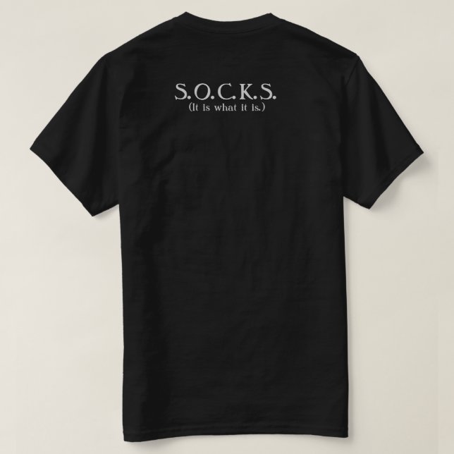 S.O.C.K.S. T-Shirt (Design baksida)