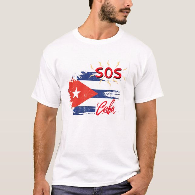 S.O.S. CUBA T-Shirt (Framsida)