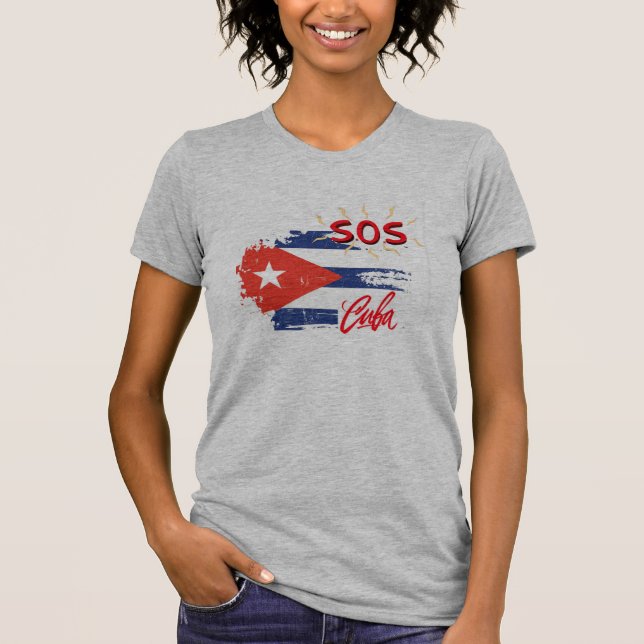 S.O.S. CUBA T-Shirt (Framsida)