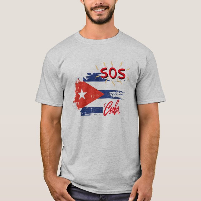 S.O.S. CUBA T-Shirt (Framsida)
