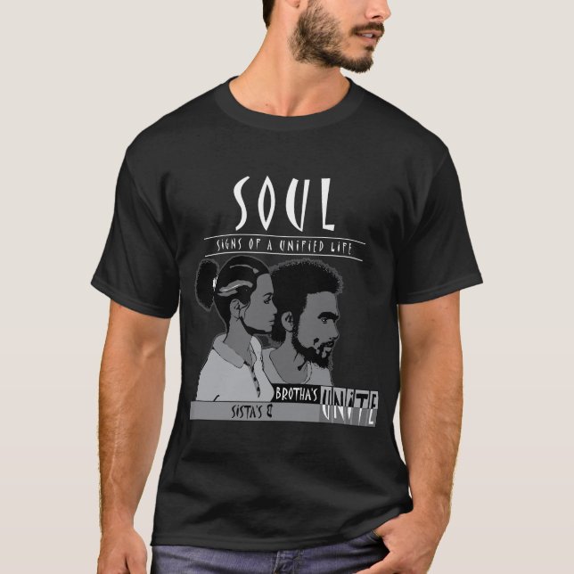 S.O.U.L. Sista Brotha Tshirt Tee Shirt (Framsida)