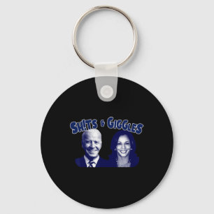 S och Giggles Biden Kamala Harris Nyckelring