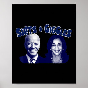 S och Giggles Biden Kamala Harris Poster