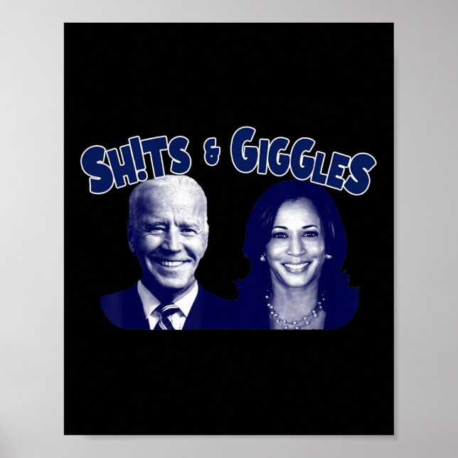S och Giggles Biden Kamala Harris Poster (Framsidan)