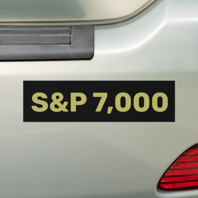 S&P 7 000 nivå Aktiemarknadsindexfirande Bildekal (På Bil)