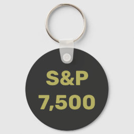 S&P 7,500 Level Stock Market Index Celebration Nyckelring