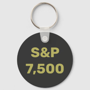 S&P 7 500 Nivå Aktiemarknadsindexfirande Nyckelring