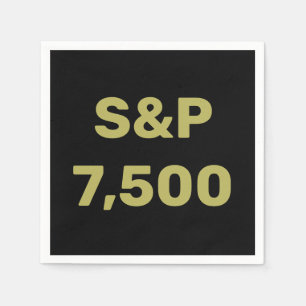 S&P 7 500 Nivå Aktiemarknadsindexfirande Pappersservett