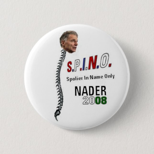S.P.I.N.O. Nader Button Knapp (Framsida)