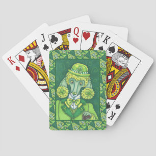 S. PADDY'S IRISH GRÖNT FRANSK PUDEL, LUCKY HUND CASINOKORT