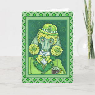 S. PADDY'S IRISH GRÖNT FRANSK PUDEL, LUCKY HUND HELGKORT