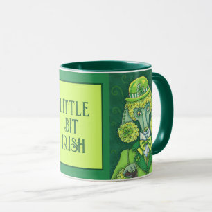 S. PADDY'S IRISH GRÖNT FRANSK PUDEL, LUCKY HUND MUGG