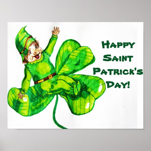 S. PATRICK'S DAY BABY LEPRECHAUN POSTER (Framsidan)