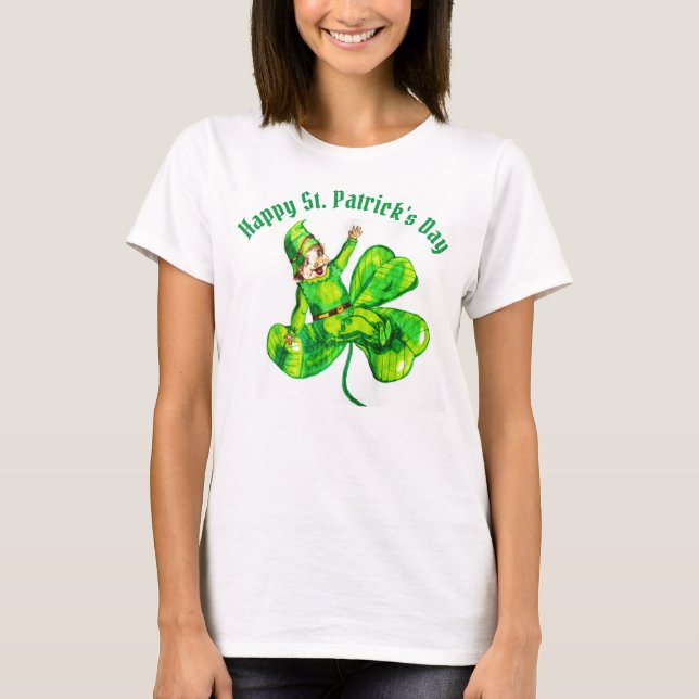 S. PATRICK'S DAY BABY LEPRECHAUN T-Shirt (Framsida)