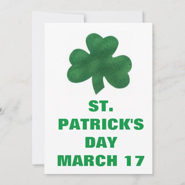 S. PATRICK'S DAY INBJUDNINGAR (Framsida)