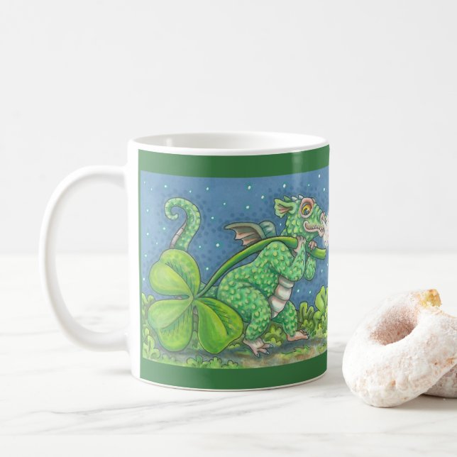 S. PATRICK'S DAY IRISH DRAGON MUGG Anpassa (Med munk)