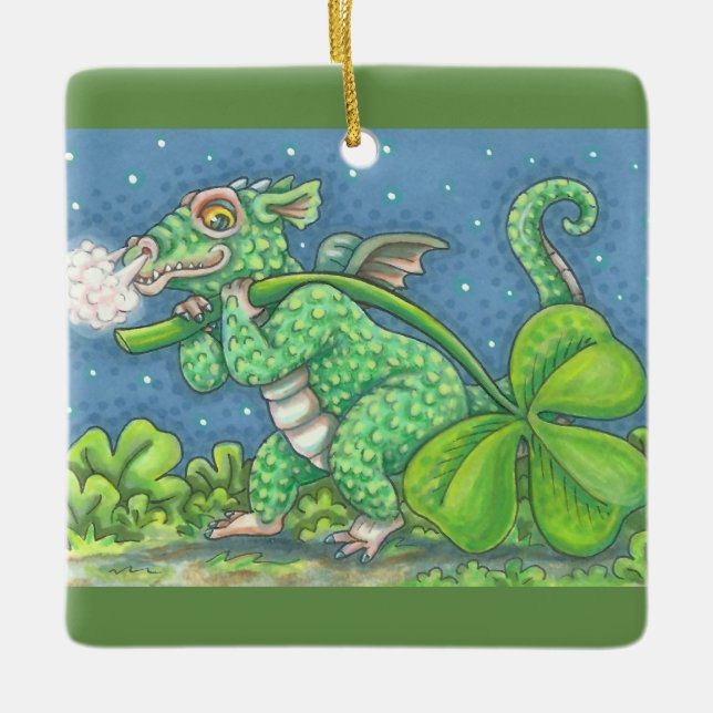 S. PATRICK'S DAY IRISH DRAGON ORNAMENT Square (Framsida)