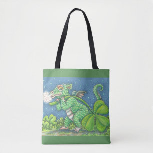 S. PATRICK'S DAY IRISH DRAGON TOTE BAG TYGKASSE
