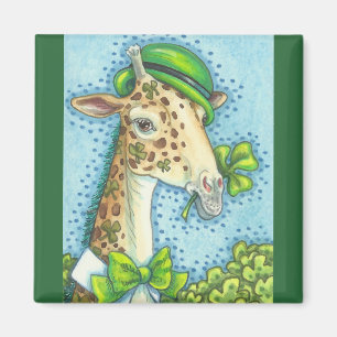 S. PATRICK'S DAY IRISH GIRAFFE MAGNET Square