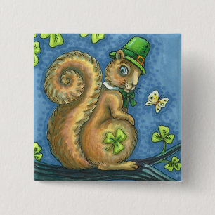 S. PATRICK'S DAY IRISH LEPRECHAUN SQUIRREL, Lucky Knapp