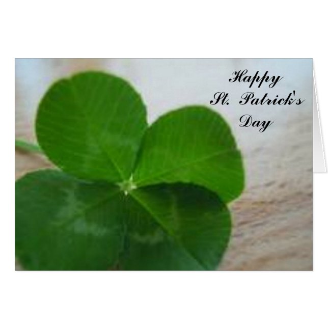 S. PATRICK'S DAY IRISH TUR card Hälsningskort (Framsidan Horizontal)