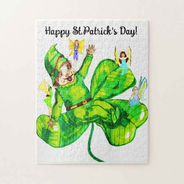 S. PATRICK'S DAY LEPRECHAUN OCH FARIES PUSSEL (Vertikal)
