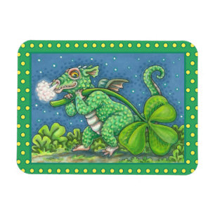 S. PATRICK'S DAY LITTLE IRISH DRAGON FANTASY MAGNET