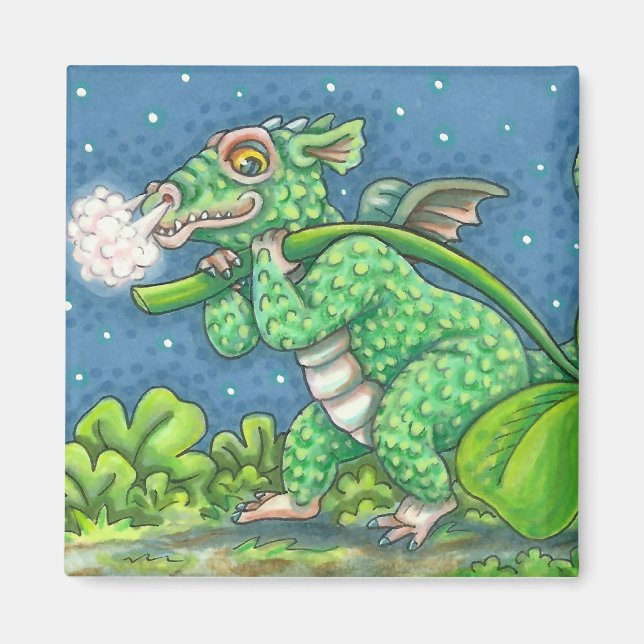 S. PATRICK'S DAY LITTLE IRISH DRAGON FANTASY MAGNET (Framsidan)