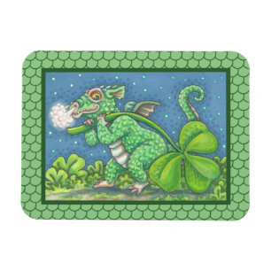 S. PATRICK'S DAY LITTLE IRISH DRAGON MAGNET