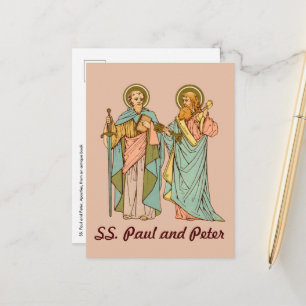 S. Paul och Peter, Apostles (RLS 13 & 14) Postcar Vykort