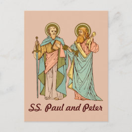 S. Paul och Peter, Apostles (RLS 13 & 14) Postcar Vykort
