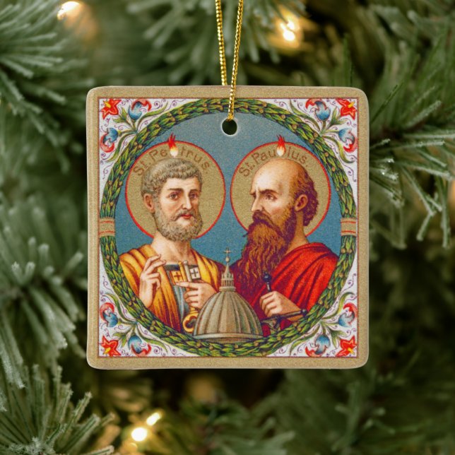 S. Peter och Paul, Apostles (JMAS 01) Julgransprydnad Keramik (Träd)