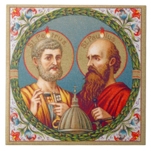 S. Peter och Paul, Apostles (JMAS 01) Kakelplatta