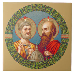S. Peter och Paul, Apostles (JMAS 01) Kakelplatta