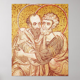 S. Peter och Paul Embracing Poster