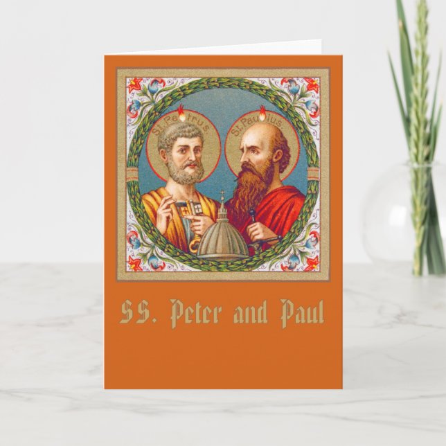 S. Peter och Paul (JMAS 01) Blankt gratulationskor Kort (Framsida)