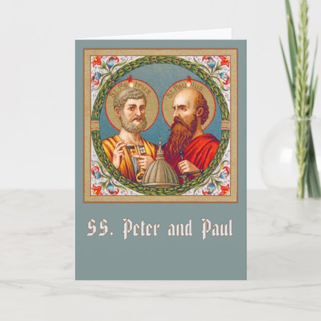 S. Peter och Paul (JMAS 01) Blankt gratulationskor Kort (Framsida)