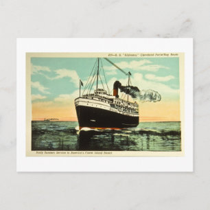 S.S. Alabama, Cleveland Put-in-Bay Route Vykort