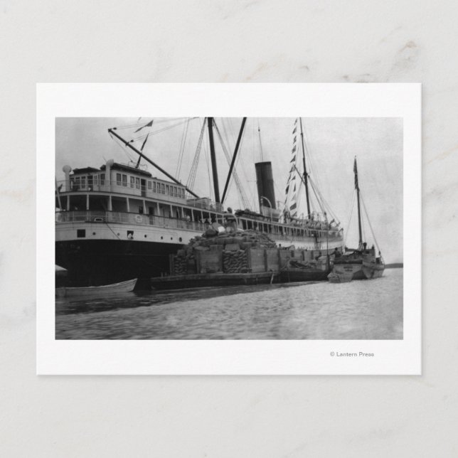 S.S. Alameda i Anchorage, Alaska Photograph Vykort (Framsida)