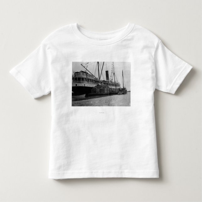 S.S. Alameda på ankringen, Alaska fotograferar Tee Shirt (Framsida)