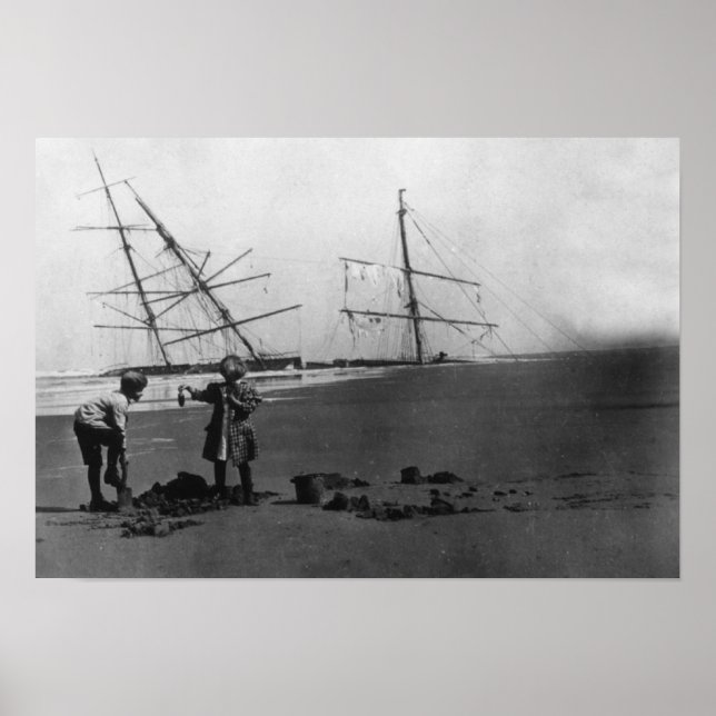 S.S. Alice McDonald Wreck Ilwaco Peninsula Poster (Framsidan)
