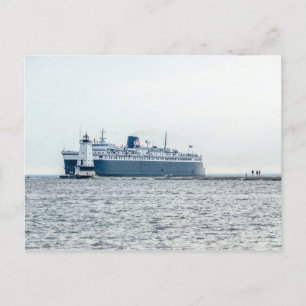 S.S. Badger från Dimma Vykort