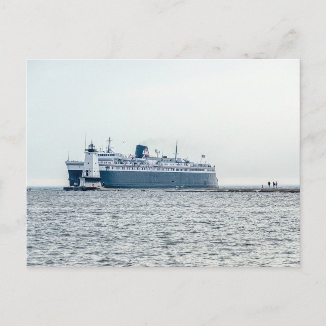 S.S. Badger från Dimma Vykort (Framsida)