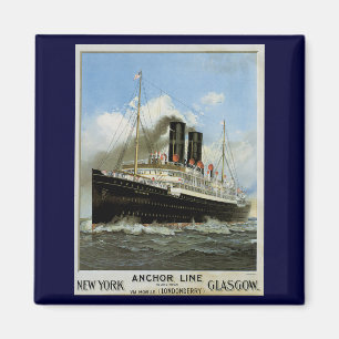 S.S. Caledonia - New York till och från Glasgow Magnet